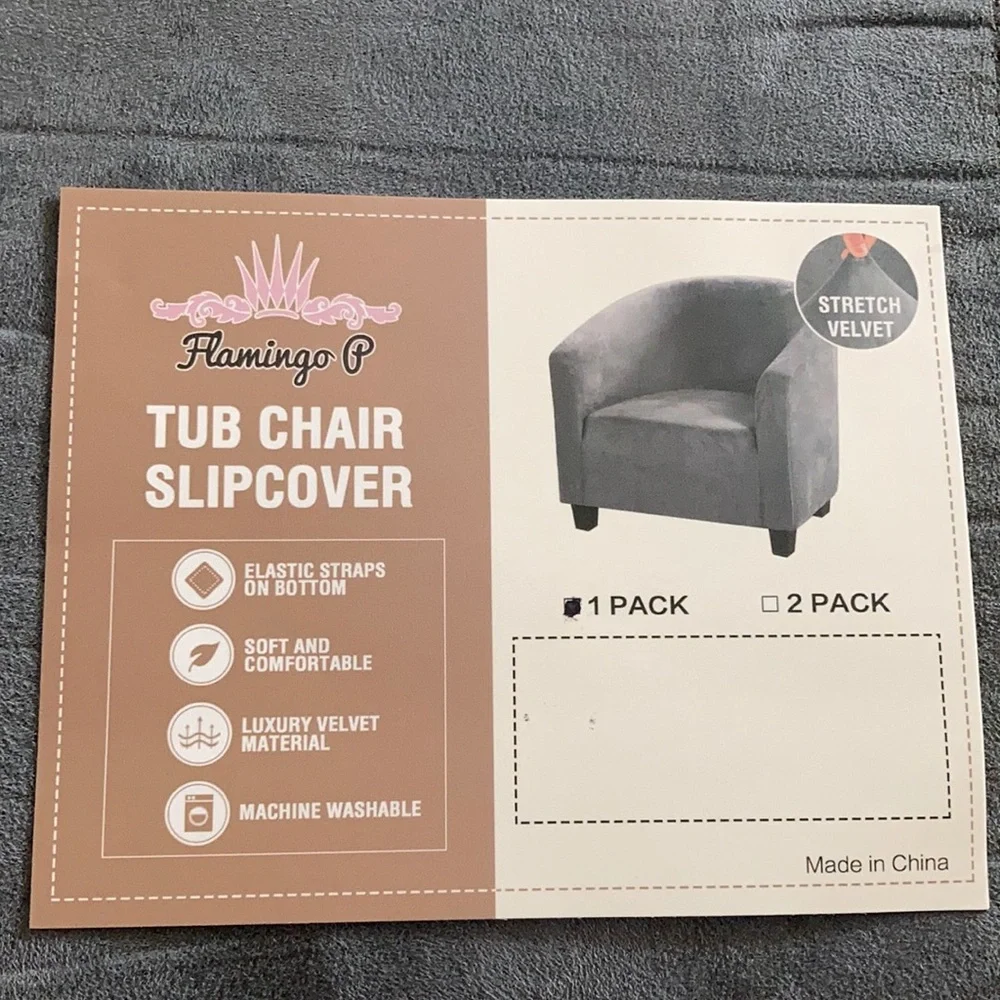 Tub Chair Protector Cover Skid Resistance High Stretch Super Soft